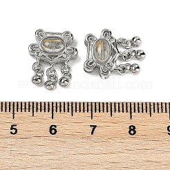 Подвески из натурального золота с рутилированным кварцем&nbsp;G-C172-12P