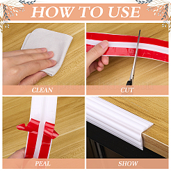 Самоклеящаяся гибкая молдинговая накладка из ТПЭ&nbsp;FIND-WH20001-12A