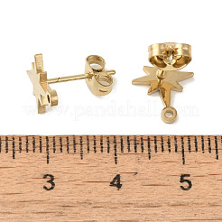 Ионное покрытие (ip) 304 нержавеющая сталь гвоздики фурнитура для сережек STAS-I206-57G