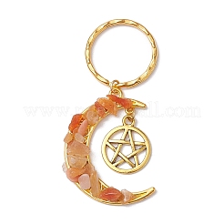 7 stücke 7 arten chakra thema mond & sterne legierung edelstein schlüsselbund&nbsp;KEYC-JKC00966