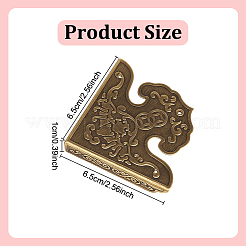 8 шт. треугольные латунные защитные уголки FIND-DR0001-53