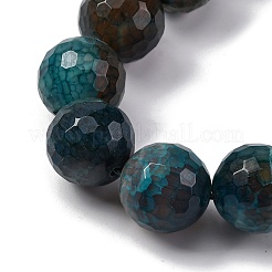 Нити бусин из натурального агата с прожилками дракона (окрашенные и нагретые)&nbsp;G-K390-A01-01