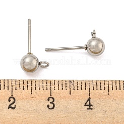 Accesorios para aretes de acero inoxidable 304 que no se deslustran&nbsp;STAS-O004-10C-P