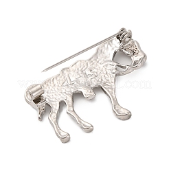 Брошь из цинкового сплава с кристаллами и стразами&nbsp;JEWB-U010-04P-03