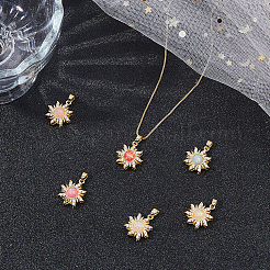 6шт 6 цвета подвеска из латуни с покрытием на стойке&nbsp;KK-DC0004-98