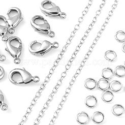 DIY 3 м овальные латунные цепочки для изготовления ожерелий&nbsp;DIY-FS0001-21P