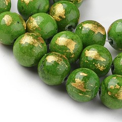Abalorios de jade natural de mashan hebras&nbsp;G-F670-A11-6mm