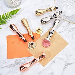 Ручка штампа латунная восковая печать AJEW-K027-02G