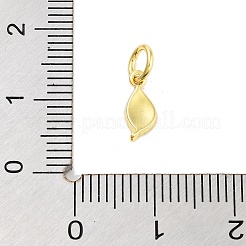 Подвески из латуни и эмали с настоящим позолоченным 18-каратным золотом&nbsp;KK-M293-25G-01