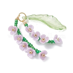 Стеклянные подвески из бисера&nbsp;PALLOY-MZ01249-03