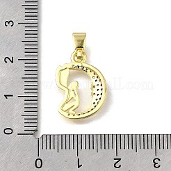 Латунные микро проложить кубического циркония подвески KK-Z102-18G