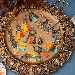 Набор для изготовления сережек-подвесок своими руками&nbsp;DIY-SZ0009-43