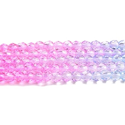 Прозрачный градиент цвета стеклянные бусины пряди&nbsp;GLAA-G101-2mm-10