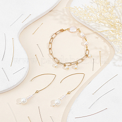 200 шт. 20 шт. латунных штифтов с плоской головкой&nbsp;KK-BC0009-19