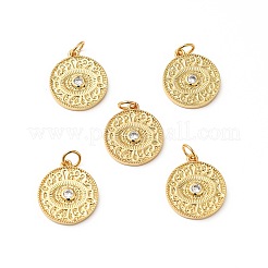 Покрытие стойки латунь микропаве прозрачные подвески из кубического циркония&nbsp;KK-H431-55G