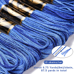 10 Strang 6-lagiges Polyester-Stickgarn&nbsp;OCOR-CY0004-38H