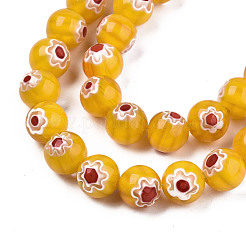 Fili di perline di vetro millefiori fatto a mano&nbsp;LK-T001-10J