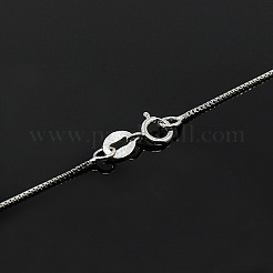 Colliers en argent sterling plaqué rhodium anti-ternissement&nbsp;X-STER-M034-38A