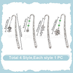 4 стиль закладка-крючок из сплава&nbsp;AJEW-DR00018