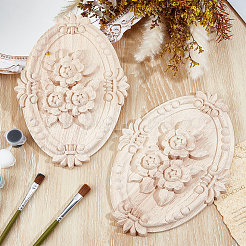 Cabochons en bois sculptés&nbsp;AJEW-WH20054-252