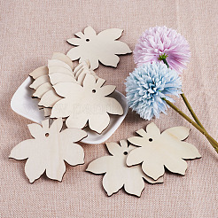 Неокрашенный деревянный большой кулон X-WOOD-TA0002-19