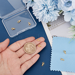 8 шт. 925 серебряные застежки-когти-омары&nbsp;STER-UN0001-67