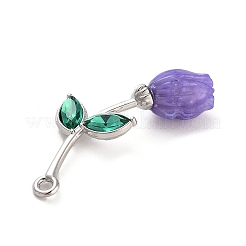 Сплав смолы цветок кулоны&nbsp;PALLOY-U003-06P-01