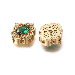 Латунные стеклянные бусины KK-M318-46G-03