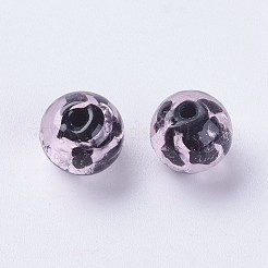 Бусины ручной работы бусины серебряной фольгой&nbsp;LAMP-J089-Q02