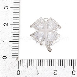 Pendenti in zirconi cubici trasparenti in micro pavè di ottone&nbsp;KK-D225-05P