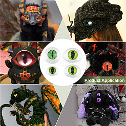 4 пара двухцветных акриловых кукольных глаз&nbsp;DIY-PH0031-73