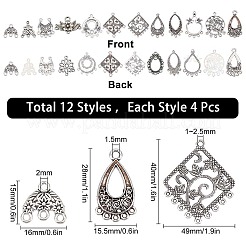 48шт 12 элемента люстры в тибетском стиле соединения&nbsp;FIND-SC0002-17