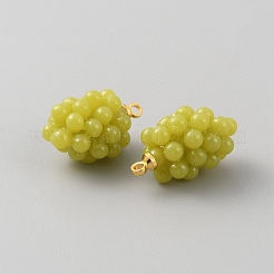 Подвески из непрозрачной смолы с имитацией фруктов CRES-WH0006-14G