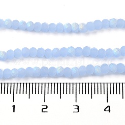 Chapelets de perles en verre imitation jade&nbsp;X1-EGLA-A034-J2mm-MB03