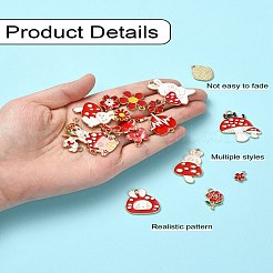 20шт 20 стиля подвески из сплава с эмалью&nbsp;ENAM-YW0004-12