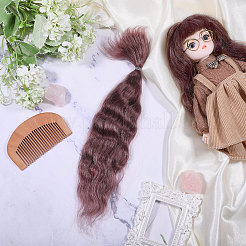 Искусственная шерсть кукольный парик волосы&nbsp;AJEW-WH0609-186D