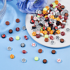 300шт бусины из полимерной глины ручной работы CLAY-DC0001-16