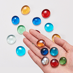 Cabochons en verre transparent à dos plat&nbsp;GLAA-GF0001-03