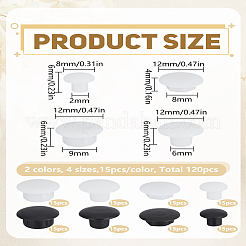 120 шт. 8-х стилистическая пластиковая крышка&nbsp;KY-LP0001-13