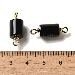 Подвески с разъемами из натурального черного оникса (окрашенные и с подогревом)&nbsp;FIND-C046-17A-01G