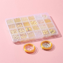 Набор для изготовления эластичного браслета с подвесками своими руками DIY-FS0003-35