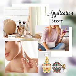 2 шт. 2-цветный винтажный стеклянный флакон для духов и эфирного масла в арабском стиле&nbsp;DIY-NB0008-51