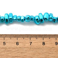 Нити синтетических немагнитных гематитовых бусин с гальваническим покрытием G-H072-D01-01E