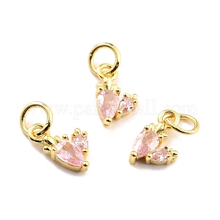 Латунные микро проложить кубического циркония подвески&nbsp;KK-A156-12G-RS