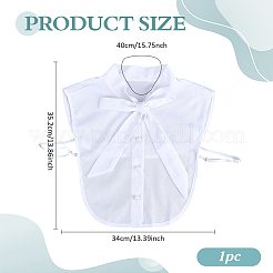 Col de chemise amovible en polyester&nbsp;AJEW-WH0643-161