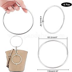 Круглые / круглые кольцевые железные ручки для сумок FIND-WH0003-97A
