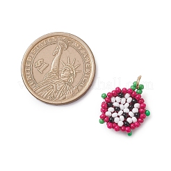 Подвески из стеклянных бусин в виде драконьего фрукта PALLOY-MZ00946