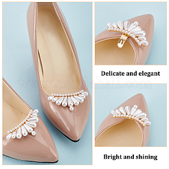4 Stück 2 Farben Kunststoff-Imitationsperle Schuhdekoration&nbsp;FIND-GO0002-25