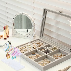 45 шт. 9-х цветные мини-акриловые вешалки для демонстрации сережек EDIS-CP0001-07