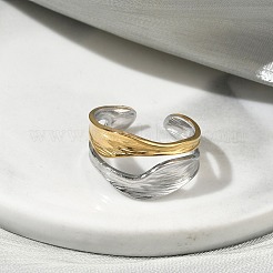 Открытые кольца манжеты из нержавеющей стали 304&nbsp;RJEW-F202-01D-GP